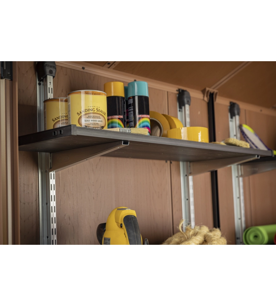 Kit scaffalatura per casette keter "shelving kit 100" in metallo 97x30 cm